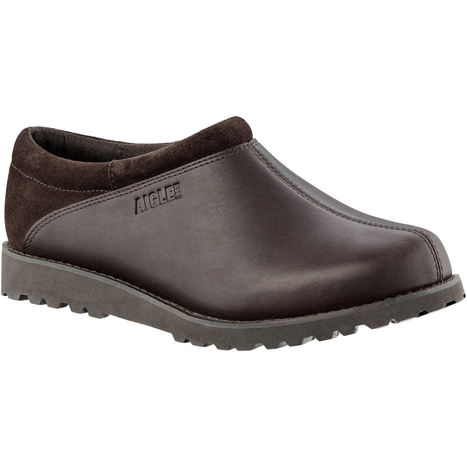 Aigle Herren Basilo Clog Stiefel NC1716 - Dark Brown